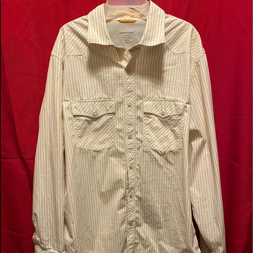 Banana Republic snap up shirt slim fit